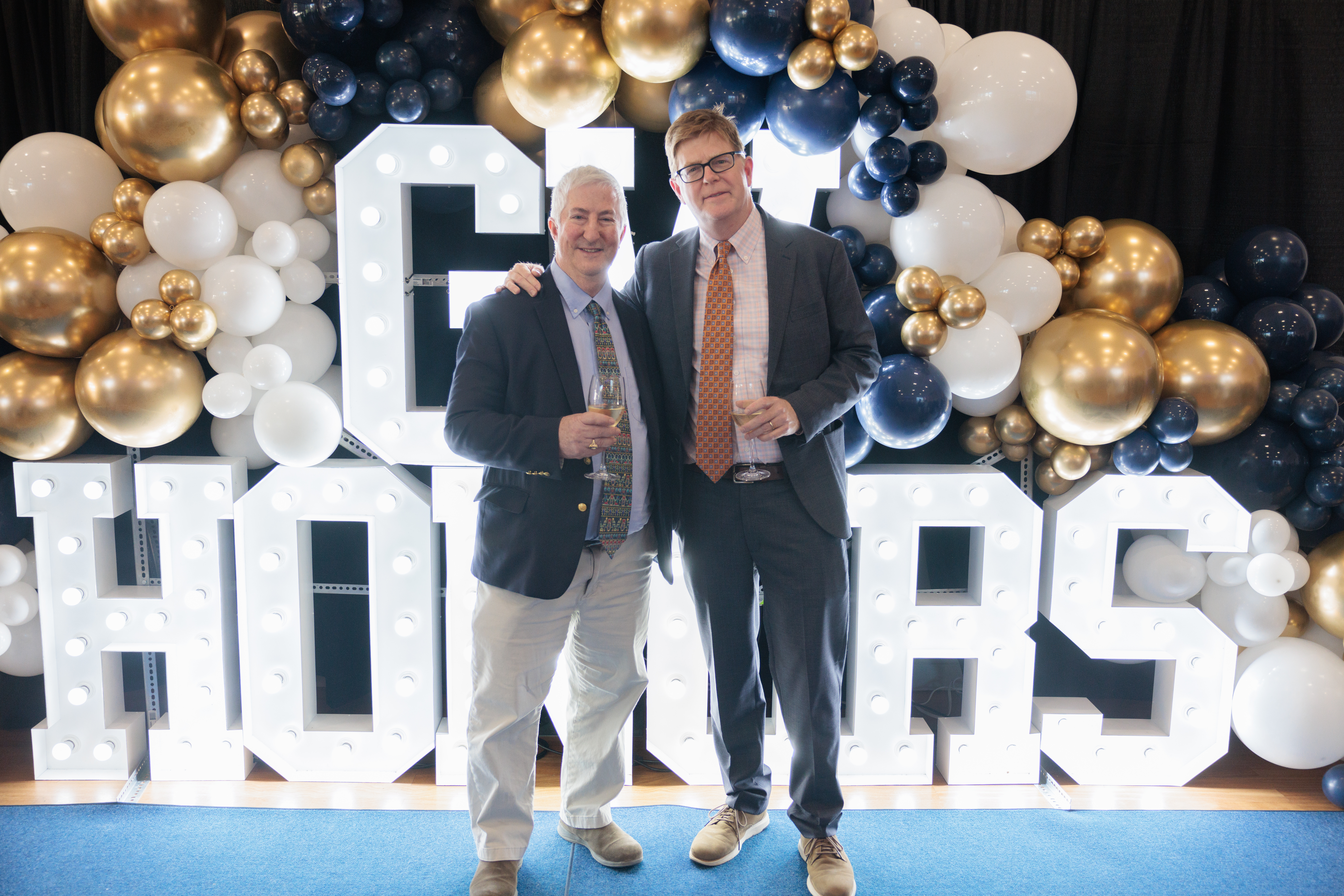 Dr. Cahill at the GW Honors awards celebration