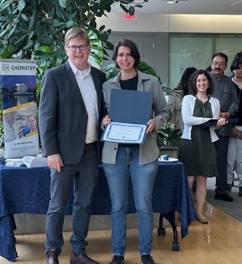 Drs. Cahill and Brager at the graduation and awards celebration