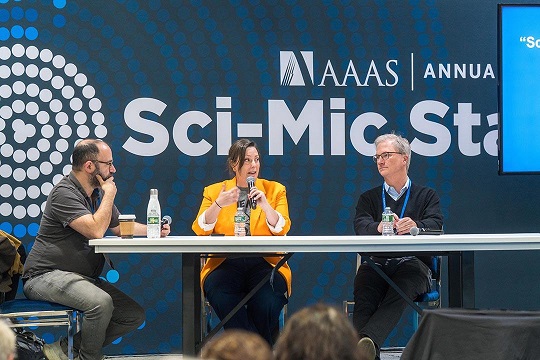 Dr. Holden Thorp on a panel at AAAS annual meeting