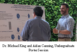 Dr. Michael King and Aidan Canning, Undergraduate Poster Session