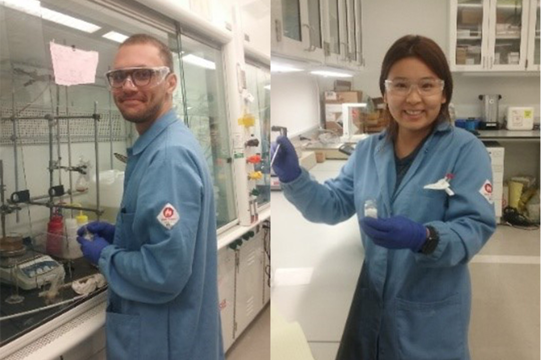 (L-R) Loïc Fontaine and Christine Park,