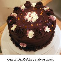 One of Dr. McClary's Posse cakes