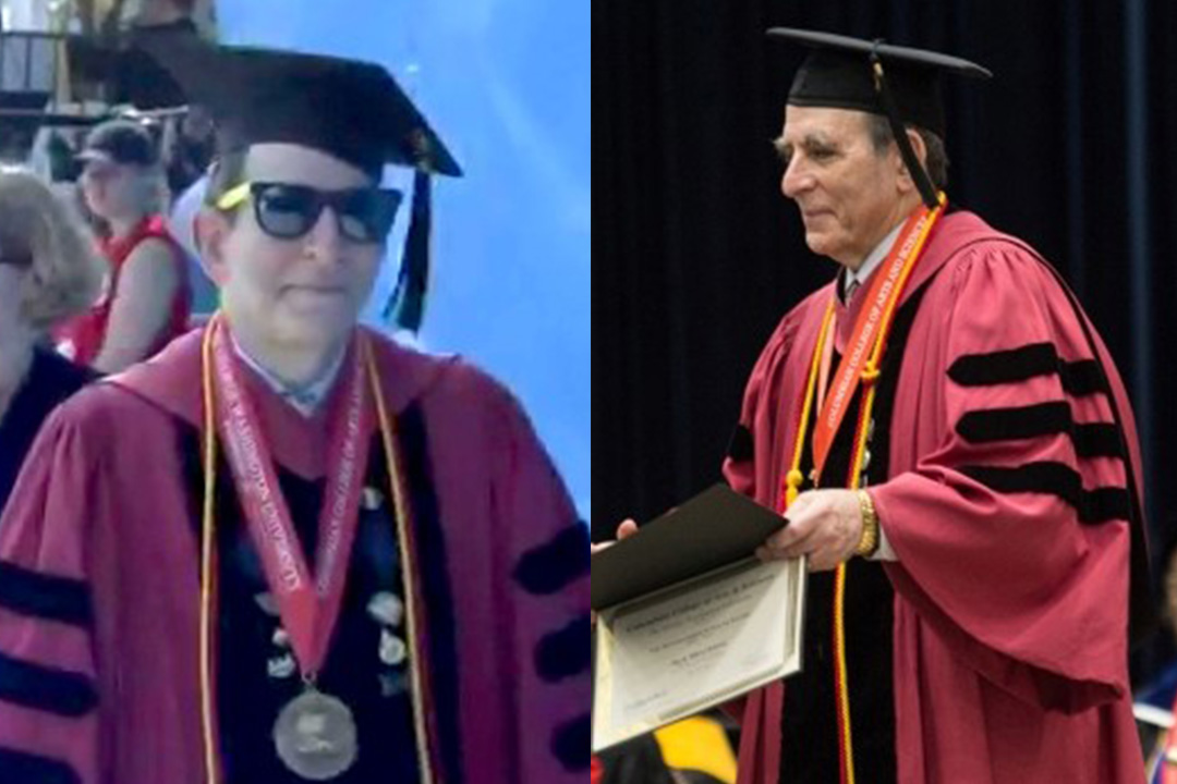 Dr. Michael King serving as marshal at the 2019 Commencement