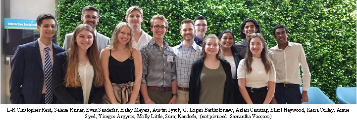 L-R Christopher Reid, Selene Ramer, Evan Sandefur, Haley Meyers, Austin Pynch, G. Logan Bartholomew, Aidan Canning, Elliott Heywood, Keira Culley, Annie Syed, Yiorgos Argyros, Molly Little, Suraj Kandoth