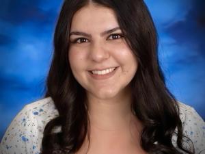 This is a headshot of Mary Elias, a graduate student in Chemistry
