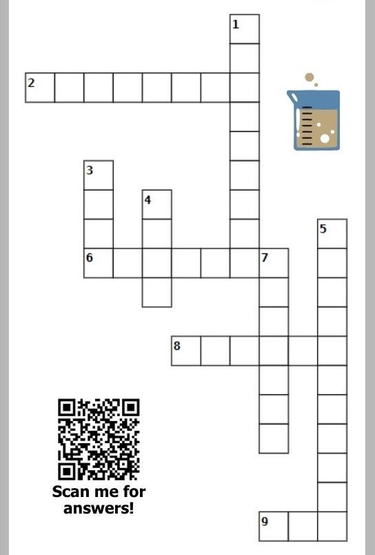 Crossword Puzzle.  There is a QR code that can be scanned in the lower left corner to find the answers
