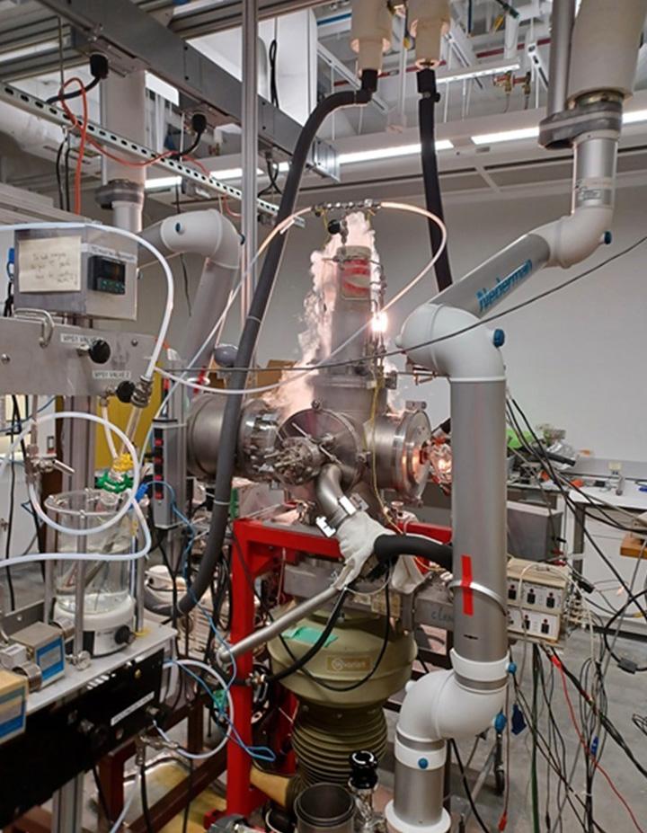The Sadtchenko Lab with the FSC apparatus used in glass softening studies.