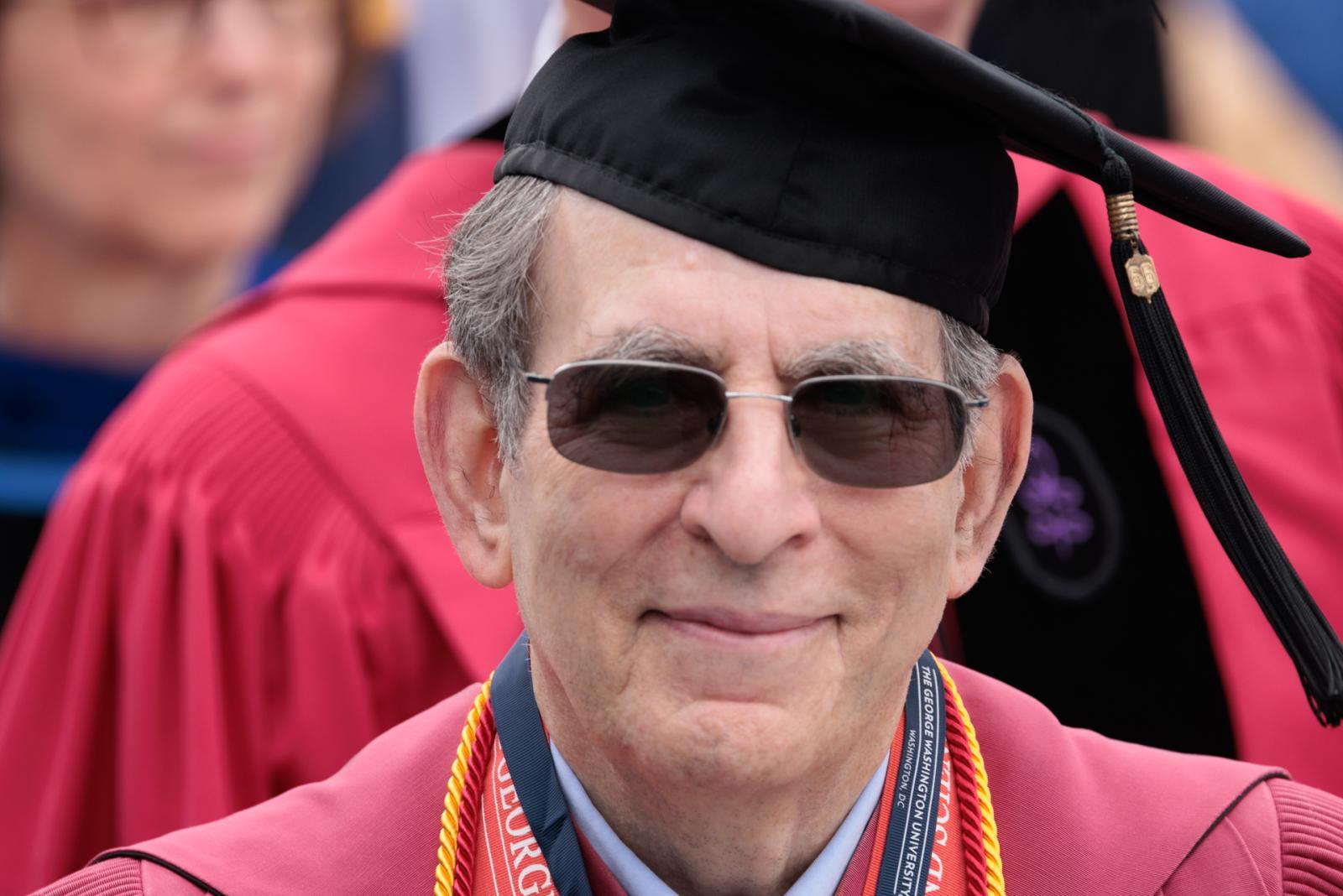 Dr. King, Professor Emeritus at Commencement